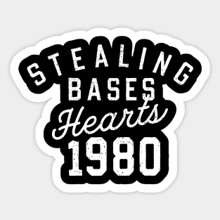 Stealing Bases Heart Sticker